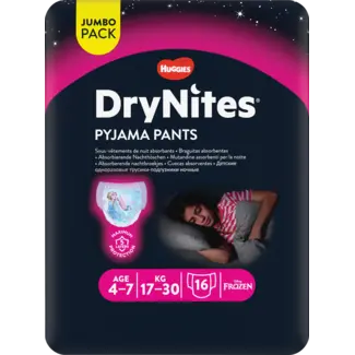 DryNites DryNites Pyjamabroek Meisjes 4-7 Jaar, Jumbopack