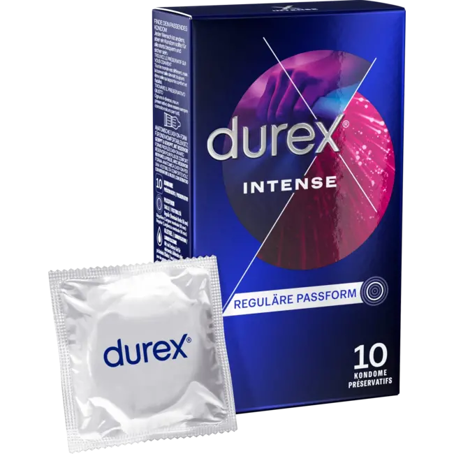 Durex Kondome Intense Orgasmic, Breite 56mm 10 St
