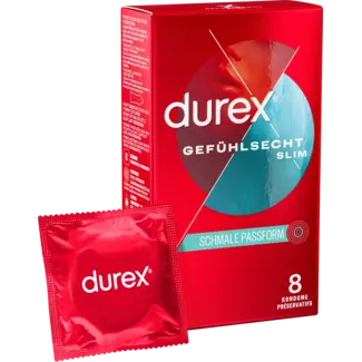 DUREX Durex Condooms Sentimentele Slim Fit, Breedte 52,5 Mm