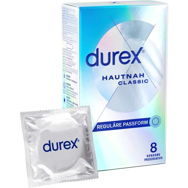 Durex Kondome Hautnah Classic, Breite 56mm 8 St