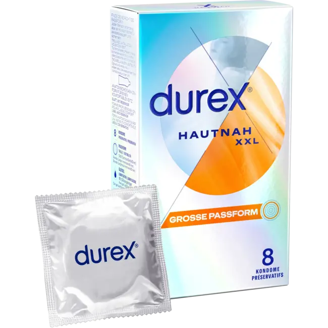 Durex Kondome Hautnah XXL, Breite 60mm 8 St