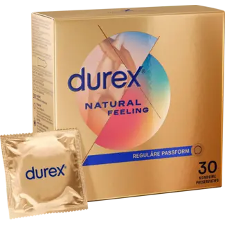 DUREX Durex Kondome Natural Feeling, Latexfrei, Breite 56mm