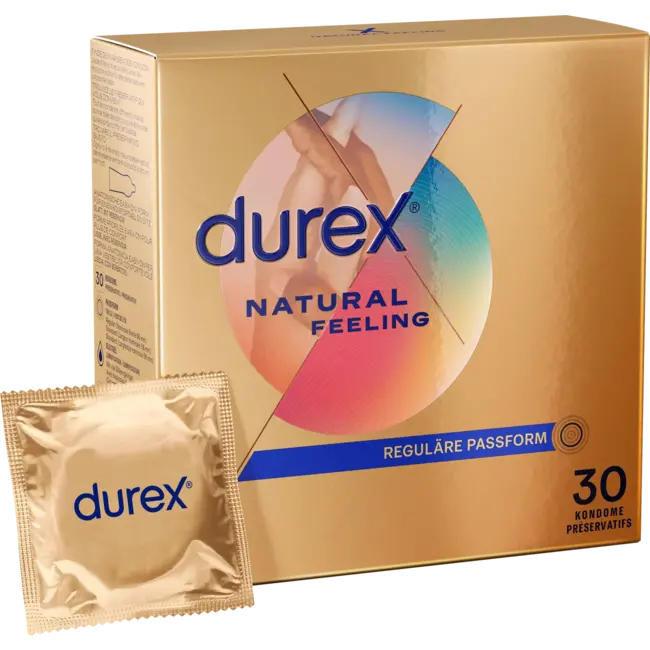 Durex Kondome Natural Feeling, Latexfrei, Breite 56mm 30 St