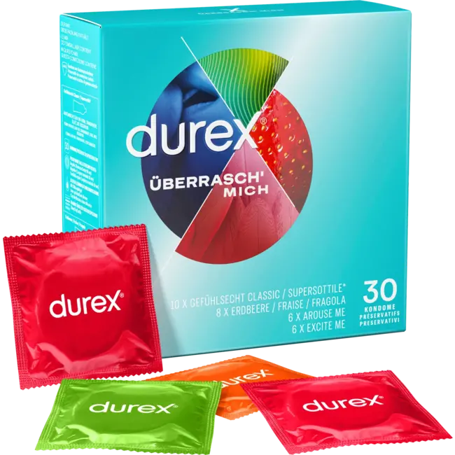 Durex Condooms Mix Verrassingme, Breedte 52, 53 & 56mm 30 St