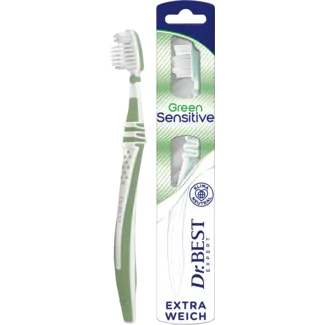 Dr. Best Dr. Best Tandenborstel Expert Green Sensitive Extra Zacht
