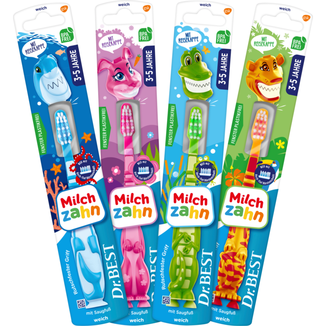 Dr. Best Tandenborstel Kinderen Melktand, 3 Tot 5 Jaar 1 St