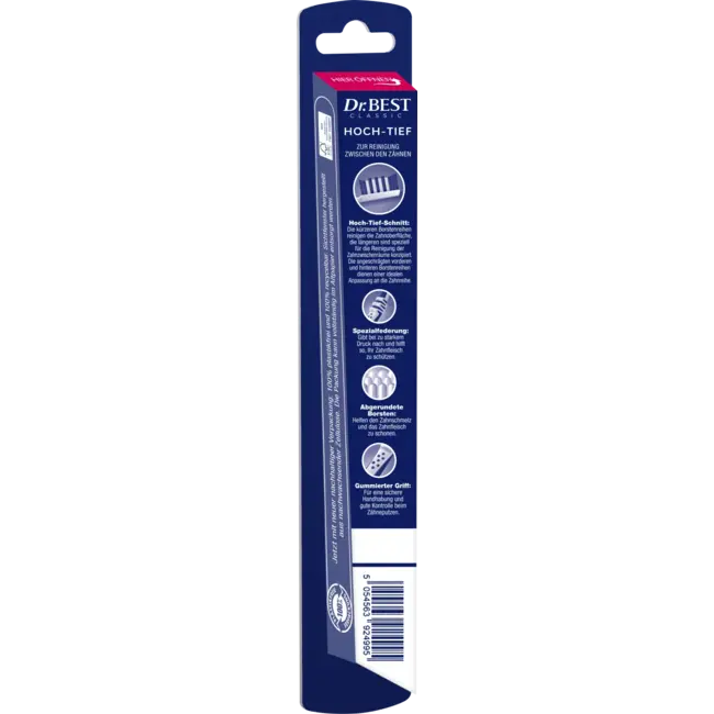 Dr. Best Tandenborstel Classic Hoog-laag Zacht 1 St