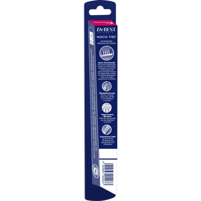Dr. Best Tandenborstel Classic Hoog-laag Medium 1 St