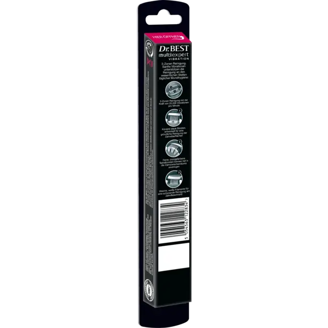 Dr. Best Tandenborstel Met Batterij Vibration Multi Expert Medium 1 St