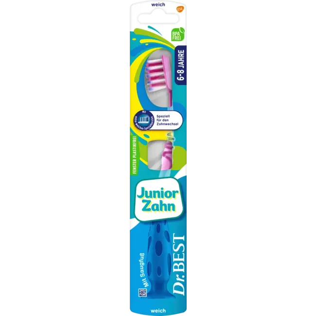 Dr. Best Tandenborstel Kinderen Junior Tand, 6 Tot 8 Jaar Zacht 1 St