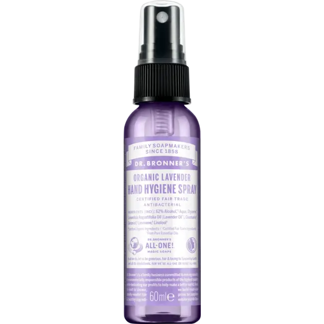 Dr.Bronner's Organic Lavender Hand Hygiene Spray 60 ml