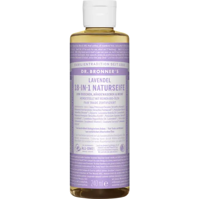 Dr.Bronner's 18-in-1 Natuurlijke Lavendelzeep 240 ml