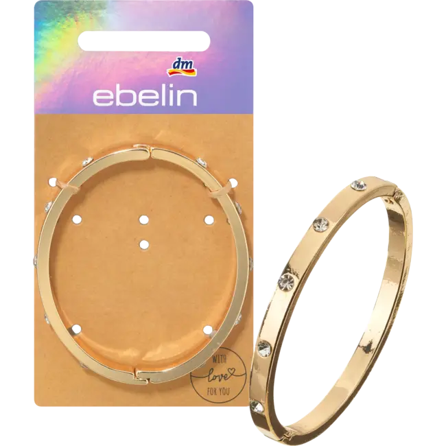 ebelin Armband Goud-look Met Strass Steentjes 1 St