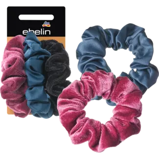 ebelin ebelin Scrunchieset Velvet Veelkleurig