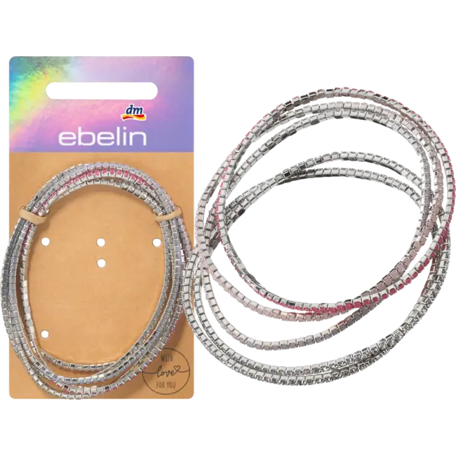 ebelin Armbanden Elastisch Met Strass 5 St