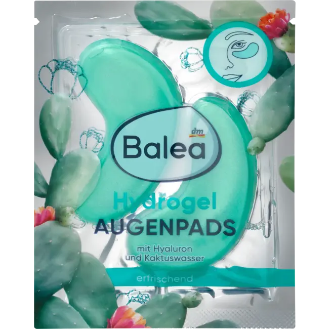 Balea Oogpads Hydrogel Cactuswater (1 Paar) 2 St