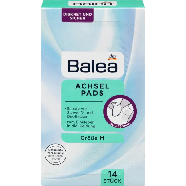 Balea Deo Okselpads Maat M 14 St