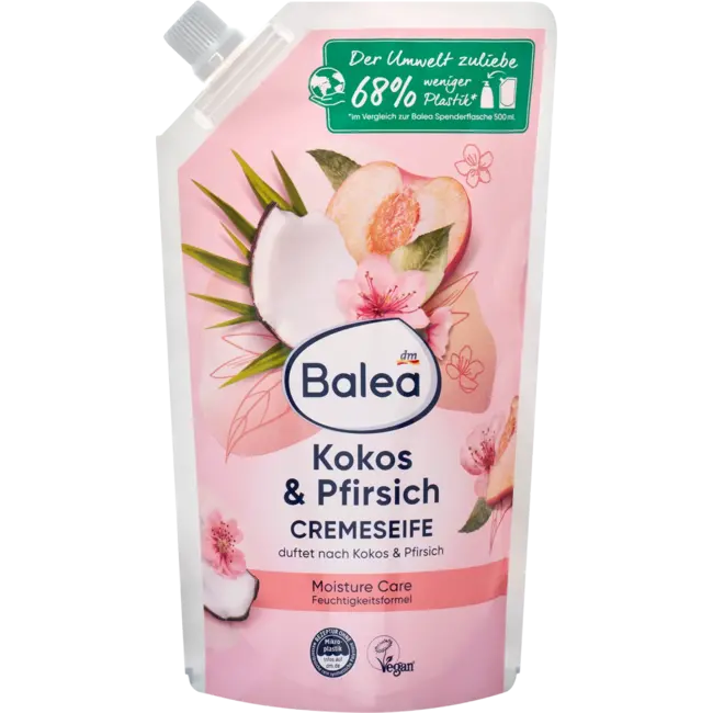 Balea Balea Crème Zeep Perzik & Kokos NF 500 ml