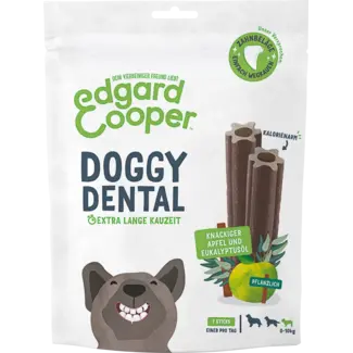 Edgard & Cooper Edgard & Cooper Kauwsnack Hond, Gebitsverzorging Doggy Dental Met Appel & Eucalyptus, Small (7 Stuks) Vegan