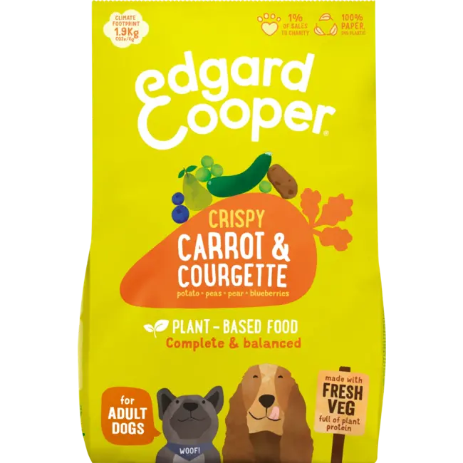 Edgard & Cooper Droogvoer Hond Met Wortelen & Courgette, Vegetarisch 1 kg
