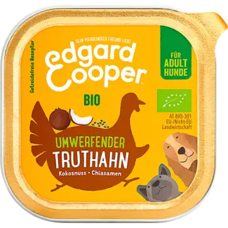 Edgard & Cooper Edgard & Cooper Natvoer Hond Bio Met Kalkoen, Kokos & Chia