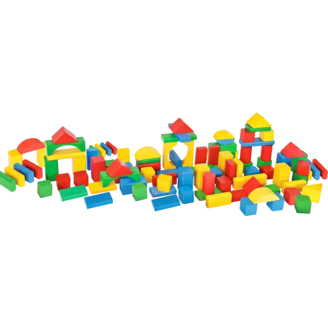 Eichhorn Houten Blokken Kleurrijk, 100 St. 1 St