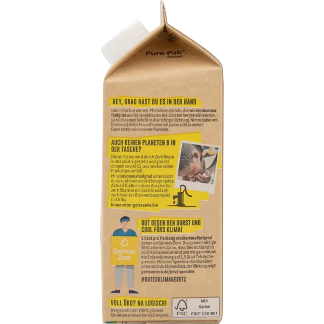 einskommafünfgrad Eistee Limette Yuzu 0.75 l