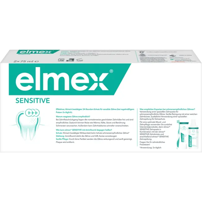 elmex Zahnpasta Sensitive Doppelpack (2 X 75 Ml) 150 ml