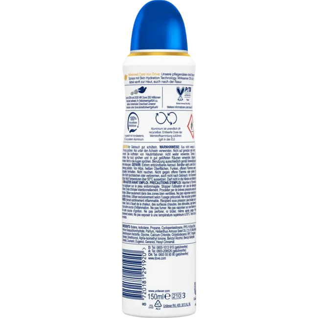 Dove Antitranspirant Deospray Advanced Care Original 150 ml