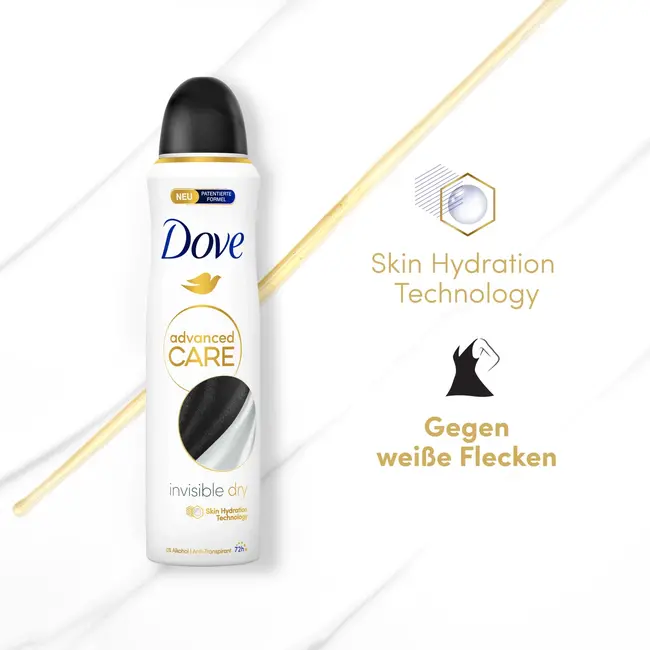 Dove Antitranspirant Deospray Advanced Care Onzichtbaar Droog 150 ml