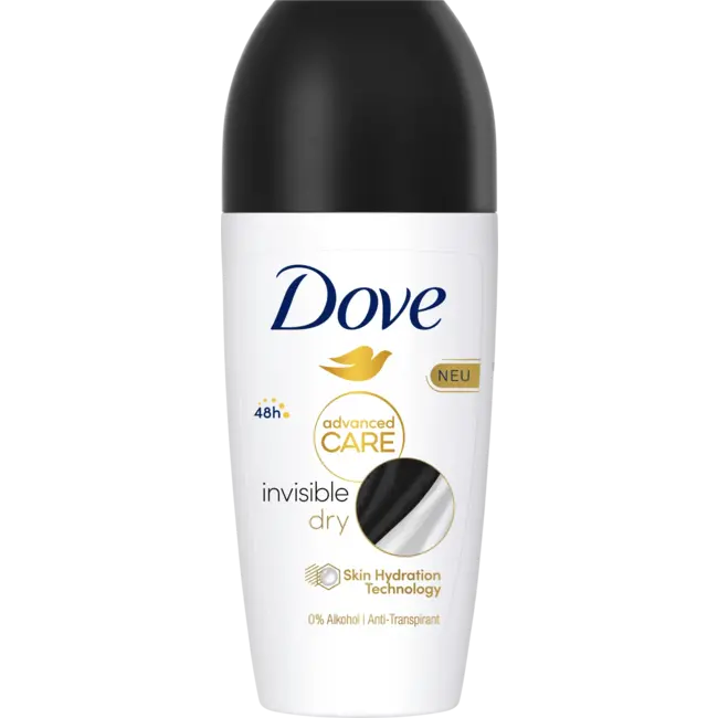 Dove Antitranspirant Deo Roll-on Advanced Care Onzichtbaar Droog 50 ml