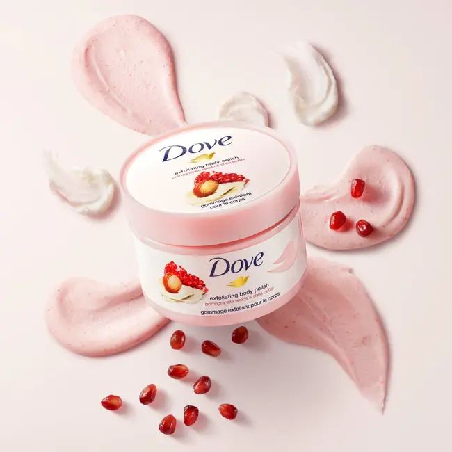 Dove Body Scrub Granaatappel & Shea Boter 225 ml