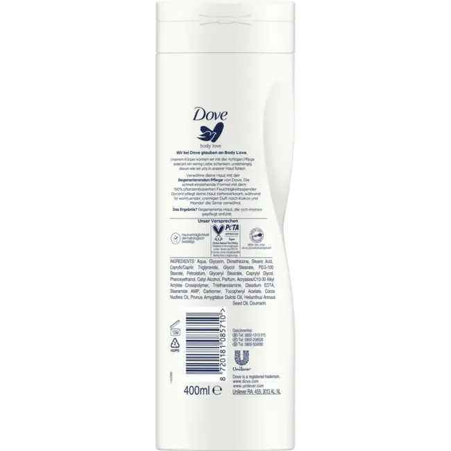 Dove Bodylotion Body Love Regenererende Verzorging 400 ml