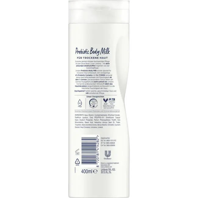 Dove Lichaamsmelk Prebiotic 400 ml