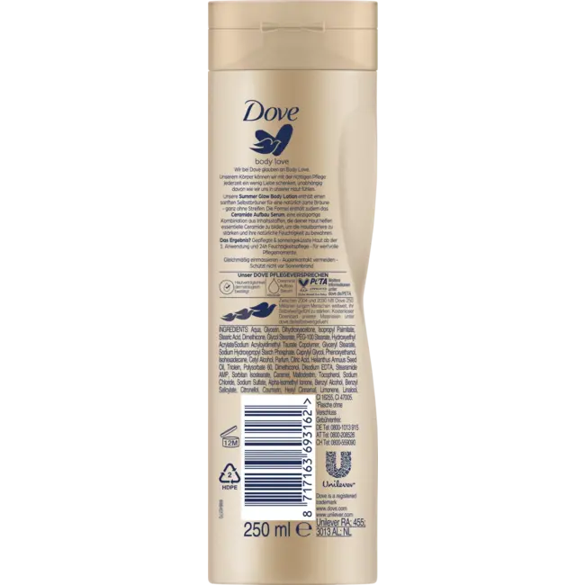Dove Bodylotion Body Love Summer Glow 250 ml