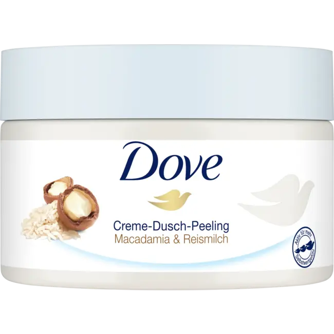 Dove Bodyscrub Macadamia & Rijstmelk 225 ml