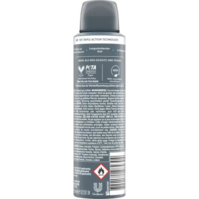 Dove MEN+CARE Antitranspirant Deospray Advanced Clean Comfort 150 ml