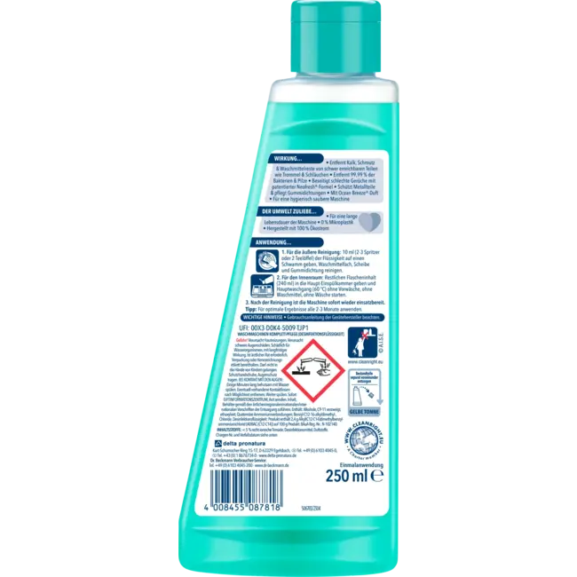 Dr. Beckmann Wasmachinereiniger Compleet Onderhoud 250 ml