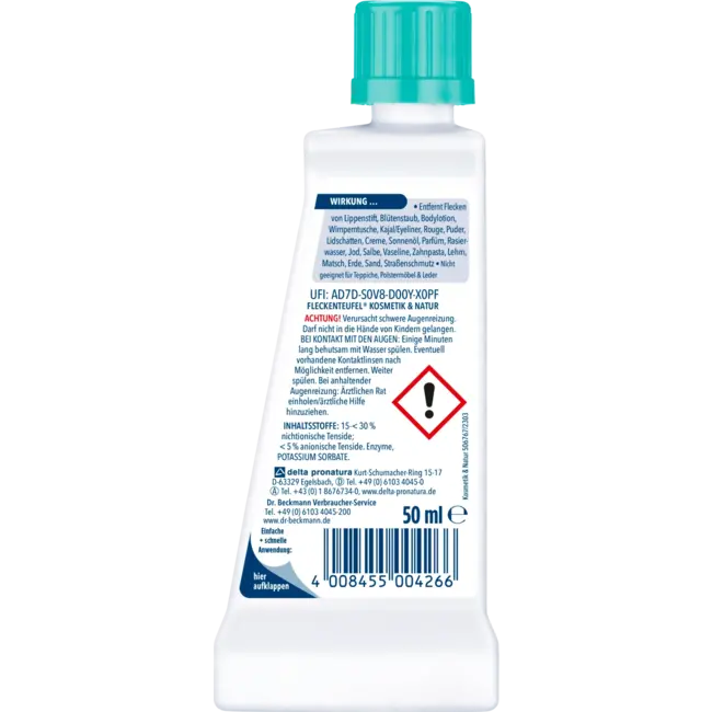 Dr. Beckmann Vlekkenverwijderaar Vlekkenduivel Natuur & Cosmetica 50 ml