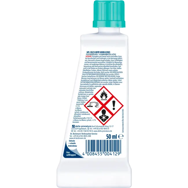 Dr. Beckmann Vlekkenverwijderaar Vlekkenduivel Smeermiddelen & Oliën 50 ml