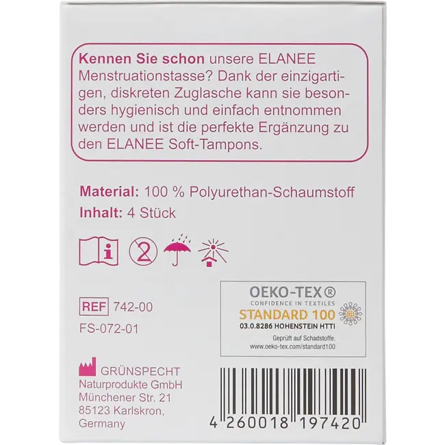 Elanee Zachte Tampons 4 St