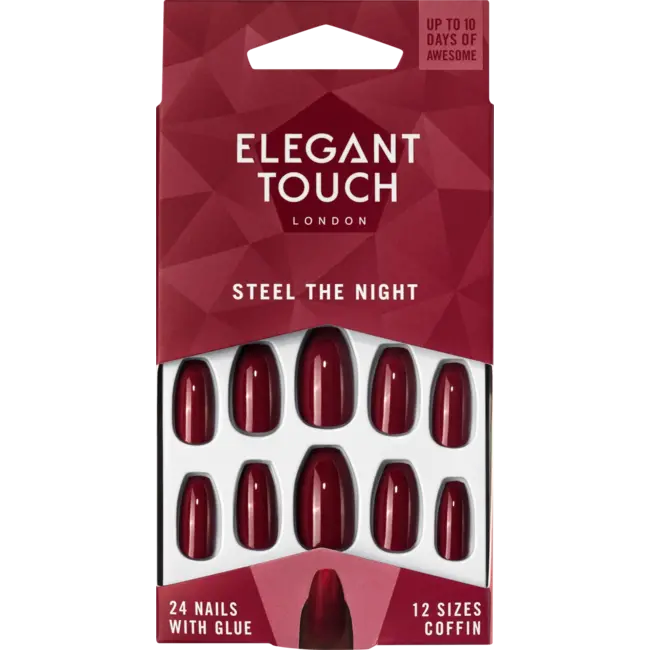 Elegant Touch Kunstnagels Steel The Night 24 St