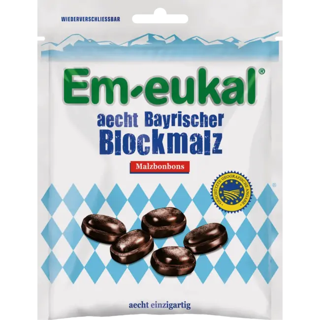 Em-eukal Snoep, Achtste Beierse Blokmout, Moutsnoepjes 100 g