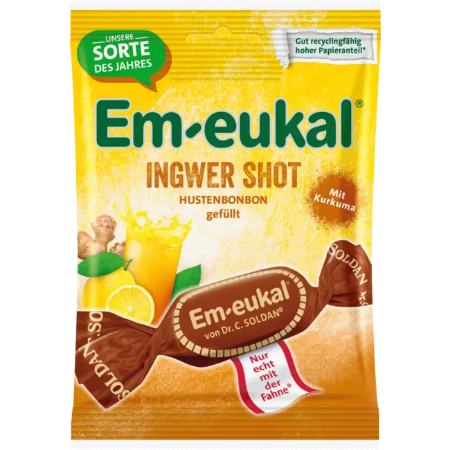 Em-eukal Snoep, Ingwer-shot 75 g