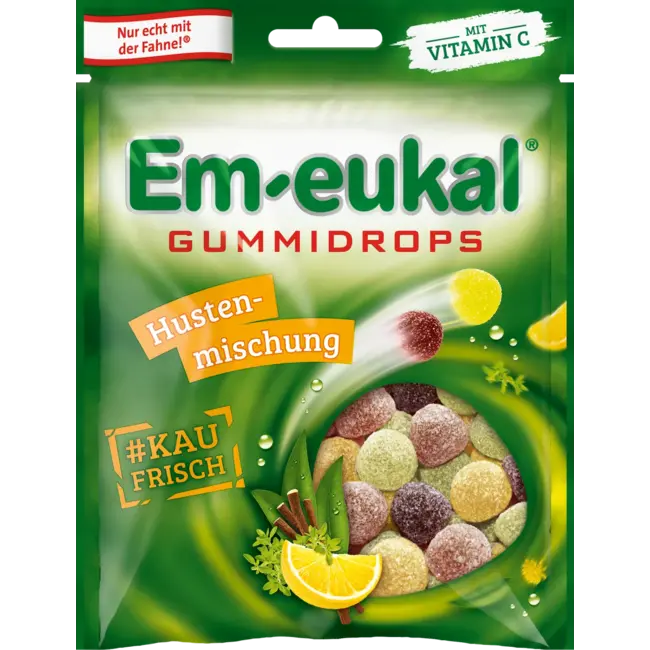 Em-eukal Rubberen Druppels, Hoestmengsel 90 g