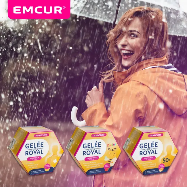 EMCUR Gelei Royal 500 Kinder Ampullen Aardbei 20 St 300 ml