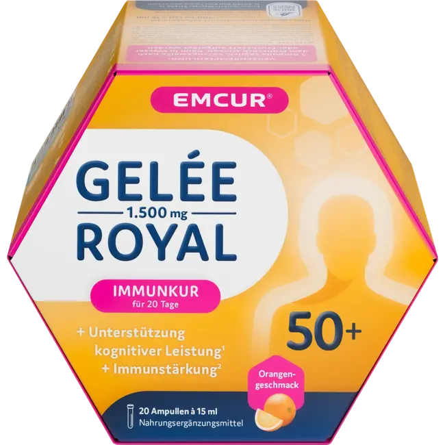 EMCUR Gelee Royal 1500 Ampullen Oranje 20 Stuks 300 ml