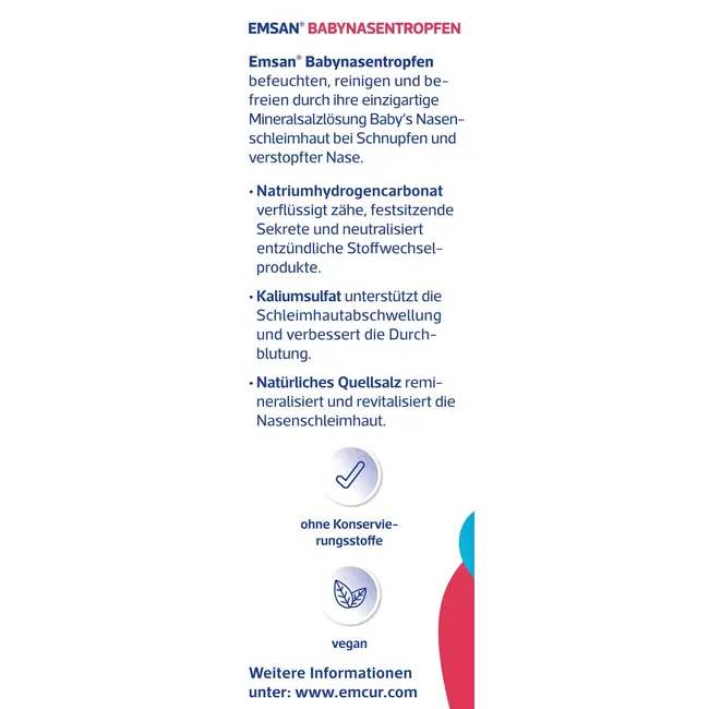 Emsan Neusdruppels Voor Baby 's En Peuters 20 ml