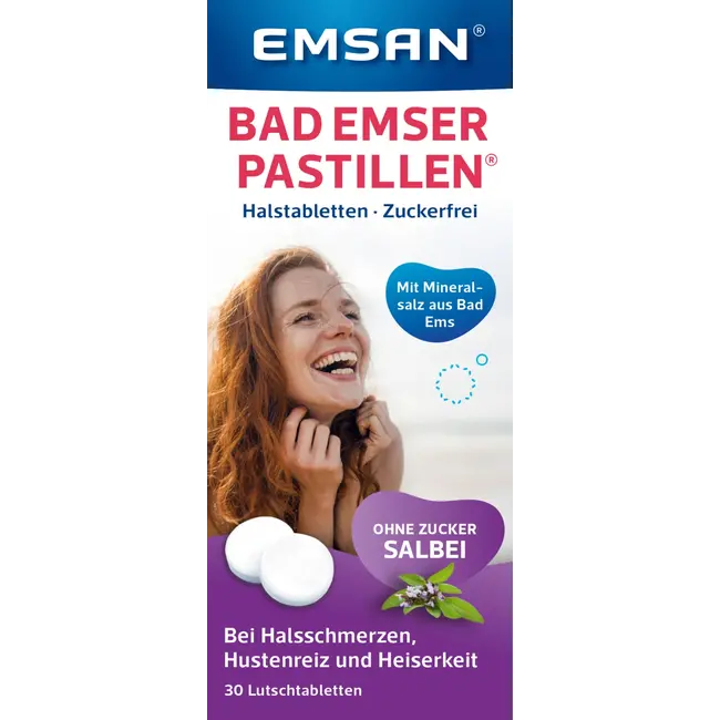 Emsan Keelpastilles Met Salie 30 St