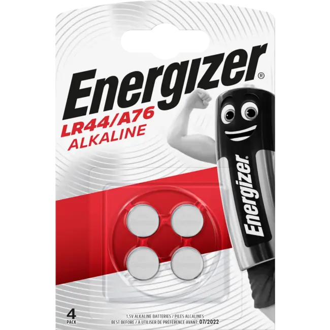 Energizer Batterijen Knoopcel LR44 4 St